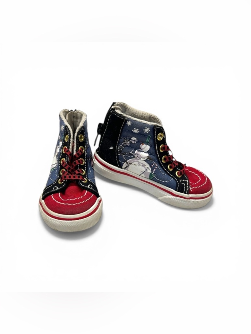 Vans x Disney Toddler Sk8-Hi Zip‎ Sneakers Nightmare Before Christmas Town Sz 5